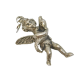 Sterling Silver Cherub & the Serpent Charm Pendant Vintage c1970