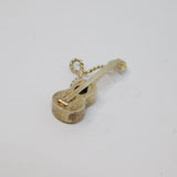 Sterling Silver Guitar Charm Pendant Vintage c1970