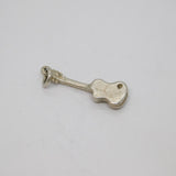 Sterling Silver Guitar Charm Pendant Vintage c1970