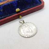 Sterling Silver St Christopher Charm Pendant Vintage c1970