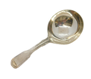 George III Sterling Silver Lined Pattern Tea Caddy Spoon Antique 1813 London
