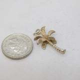 Sterling Silver Palm Tree Charm Pendant Vintage c1970s