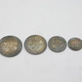 Queen Victoria Boxed .925 Silver Four-Piece 1899 Maundy Money Coin Set Antique