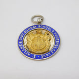 Sterling Silver Gilt & Enamel Sunday School Fob Medal Antique 1925 Birmingham