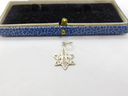 Sterling Silver Filigree Star Charm Pendant Vintage c1970