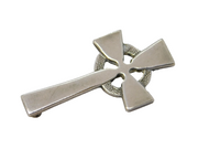 Ola M Gorie Sterling Silver Celtic Cross Brooch Pin Vintage 1964 Edinburgh