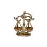 Sterling Silver Libra Weighing Scales Horoscope Charm Pendant Vintage c1970s