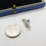 Sterling Silver Policeman Says STOP! Charm Pendant Vintage c1970