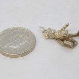 Sterling Silver Rupert the Bear Charm Pendant Vintage c1970