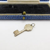 Sterling Silver 21st Birthday Key Charm Pendant Vintage c1970