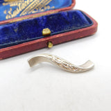 Sterling Silver Twisted Bar Charm Pendant Vintage c1970