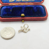 Sterling Silver Fun Australian Ostrich Charm Pendant Vintage c1970