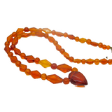 Baltic Amber Mixed Shapes Hand Strung Beaded Necklace Vintage c1990s