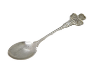 Irish Sterling Silver Shamrock Terminal Souvenir Spoon Vintage 1965 Dublin