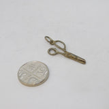 Sterling Silver Scissors Charm Pendant Vintage c1970