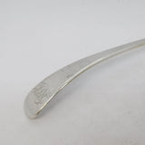 George IV Sterling Silver Engraved Mustard Ladle Spoon Antique 1824 London