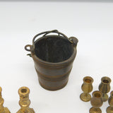 Victorian Collection of Metalware Dolls House Ornaments Antique c1890s