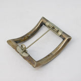 Victorian Sterling Silver & Paste Set Buckle Conversion Brooch Antique c1860