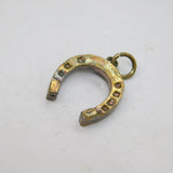 Sterling Silver Lucky Horseshoe Charm Pendant Vintage c1970