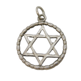Sterling Silver Star of David Charm Pendant Vintage c1970s