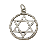 Sterling Silver Star of David Charm Pendant Vintage c1970s