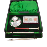 Boxed Sterling Silver Travelling Desk Writing Set Antique 1916 Birmingham