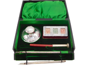 Boxed Sterling Silver Travelling Desk Writing Set Antique 1916 Birmingham