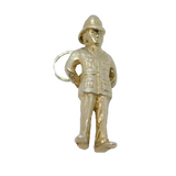 Sterling Silver Policeman Charm Pendant Vintage c1970