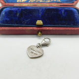 Sterling Silver Thomas Sabo Love Heart Charm Pendant Vintage c1970