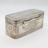 18th Century Dutch Sterling Silver Snuff Box Antique c1780s
