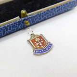 Sterling Silver Matlock Derbyshire Enamel Charm Pendant Vintage c1970