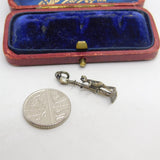 Sterling Silver Singing in the Rain Charm Pendant Vintage c1970