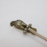 Victorian Sterling Silver Perched Eagle Teaspoon Antique 1897 Chester