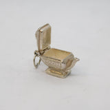 Sterling Silver Opening Teapot Charm Pendant Vintage c1970s