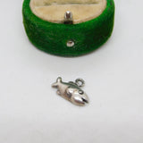 Sterling Silver Fish Charm Pendant Vintage c1970
