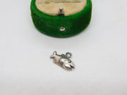 Sterling Silver Fish Charm Pendant Vintage c1970