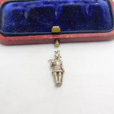 Sterling Silver Standing Soldier Charm Pendant Vintage c1970