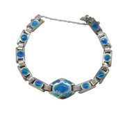 Murrle Bennett & Co Sterling Silver & Enamel Bracelet Antique c1900