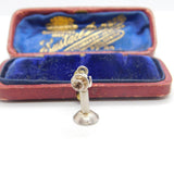 Sterling Silver Old Fashioned Telephone Charm Pendant Vintage c1970