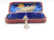 Sterling Silver Old Fashioned Telephone Charm Pendant Vintage c1970