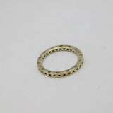 Sterling Silver Heart Cut Out Stacking Band Ring Contemporary c2010 Size L