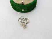 Sterling Silver Chicken Cockerel Charm Pendant Vintage c1970
