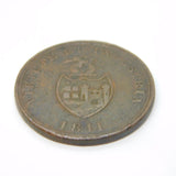 19th Century Copper Somerset & Bristol Brass & Copper Company One Penny 1811