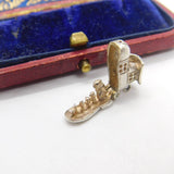 Sterling Silver Family that Live in a Shoe Charm Pendant Vintage c1970
