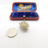 Sterling Silver Hedgehog Charm Pendant Vintage c1970