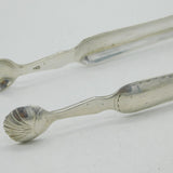 Scottish George III Sterling Silver Sugar Tongs Antique Edinburgh c1790