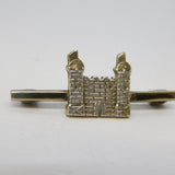 Gold on Sterling Silver Castle Form Brooch Pin Vintage 1996 Birmingham