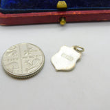 Sterling Silver and Enamel Canterbury Travel Shield Charm Pendant Vintage c1970