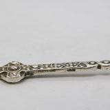 Iona Scottish Sterling Silver Celtic Pattern Souvenir Teaspoons Vintage