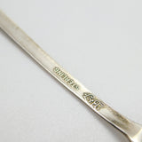 American Sterling Silver Amethyst Set Feburary Birthstone Spoon c1940 Antique